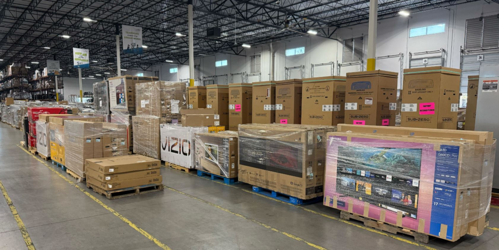 Wholesale electronics pallets image taken from the official Direct Liquidation Facebook page. 