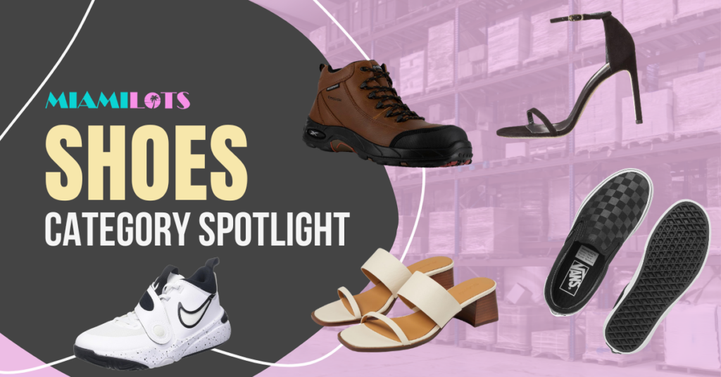 Shoes Wholesale and Liquidation Deals for Resellers on Miami Lots.