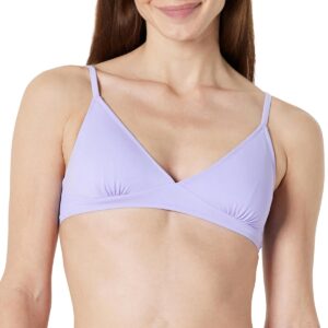 Amazon Essentials Women's Light-Support Triangle Bikini Swimsuit Top with Adjustable Straps