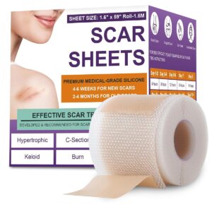 Silicone Scar Sheets, Medical Grade Silicone Scar Tape for Old & New Scars